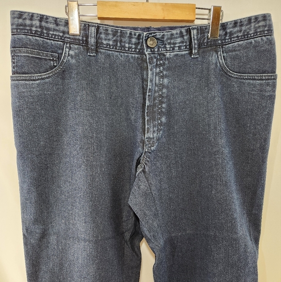 Elegant BRIONI Stelvio Dark Blue Indigo Cotton Stretch Jeans Made in Italy sz 44 - Picture 2 of 14